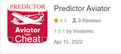 A screenshot of the App store page to download the APK file Predictor Aviator