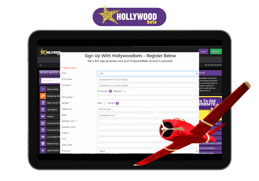 Hollywoodbets Sign Up Aviator