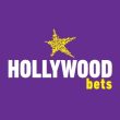 Hollywoodbets online casino logo on the purple background