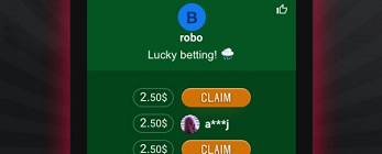 A screenshot of the phone displaying 'Lucky betting' promo of the Aviator game